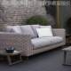 Outdoor sofa rattan chair handmade homestay home style leisure Southeast Asia villa retreat courtyard rattan woven indoor 582 fields