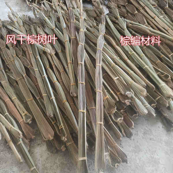 自然风干棕树叶棕榈叶编织蝴蝶蚂蚱等动物棕编学生手工材料