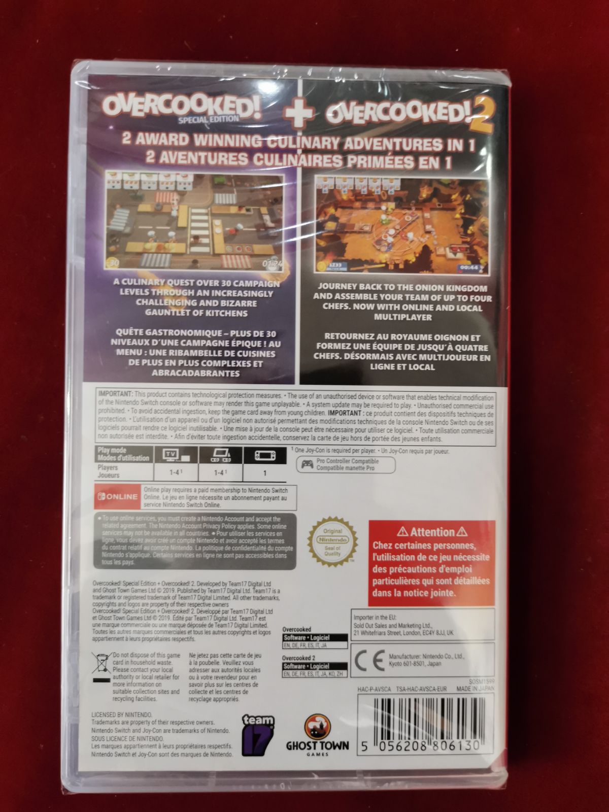 NS 스위치 게임은 오버쿡 1+2 오버쿡  부엌에서 헤어지고 장난치는 중 12 중국어 및 영어 버전