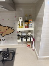 Spice Rack Wall-mounted Storage Rack No-drill Kitchen from Yomiego