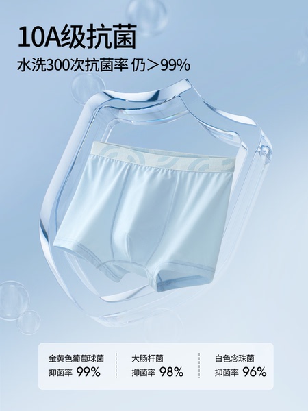 贝肽斯儿童冰丝内裤男童夏季薄款透气不夹屁屁男孩宝宝四角短裤 — 2