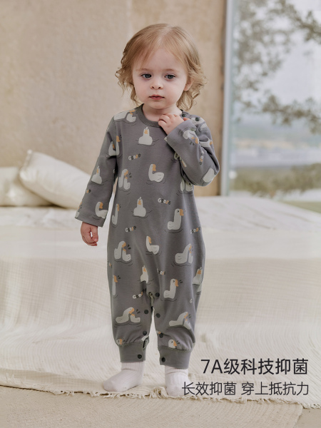 婴儿连体衣纯棉秋装男宝春秋外出服女童四季幼儿哈衣百天宝宝衣服 — 2