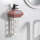 Bedroom plastic storage rack wall-mounted hair salon without punching, makeup storage box, home bathroom hair curling stick