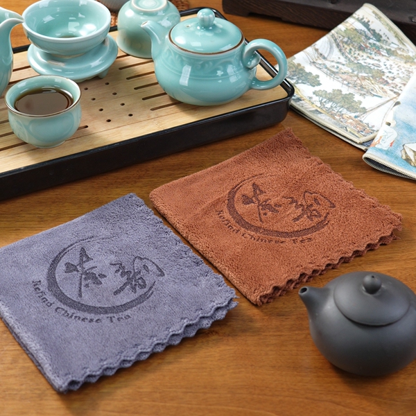 加厚茶巾布棉麻养壶巾中式茶巾吸水性好高档桌布茶桌专用毛巾抹布