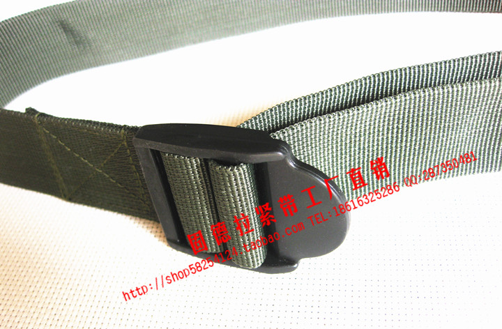 FACTORY CUSTOMIZED  THICKENED ARMY GREEN POLYPROPYLENE NYLON WEBBING MESH BUCKLE WAIST BAG BELT STRAPPING COMPRESSION PACKING AND STRAPPING