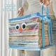 Old book storage box artifact book student book shelf sorting classroom high school book bag dustproof transparent household moistureproof