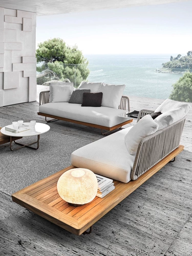 Дорожный диван, мебель для отдыха, вилла из натурального дерева