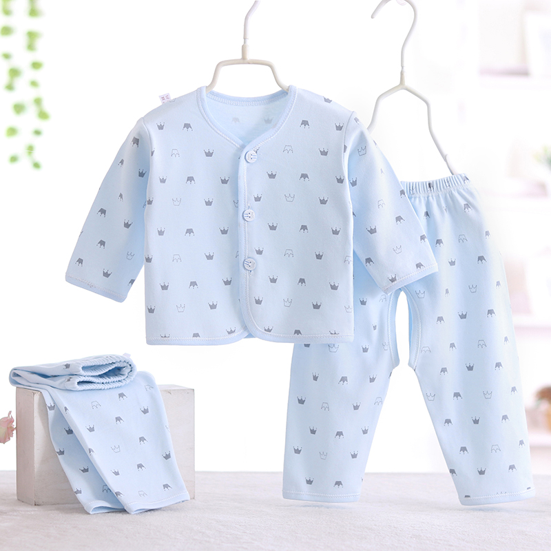 NEWBORN CLOTHES COTTON SPRING AND AUTUMN CLOTHES BABY MONK CLOTHES NEWBORN BABY UNDERWEAR THREE-PIECE SET M302