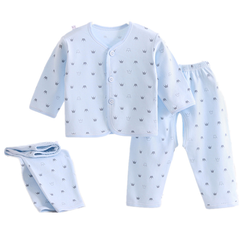NEWBORN CLOTHES COTTON SPRING AND AUTUMN CLOTHES BABY MONK CLOTHES NEWBORN BABY UNDERWEAR THREE-PIECE SET M302