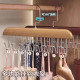 Wooden suspender clothes rack multi-functional underwear vest storage artifact household dormitory solid wood hook wavy clothes rack