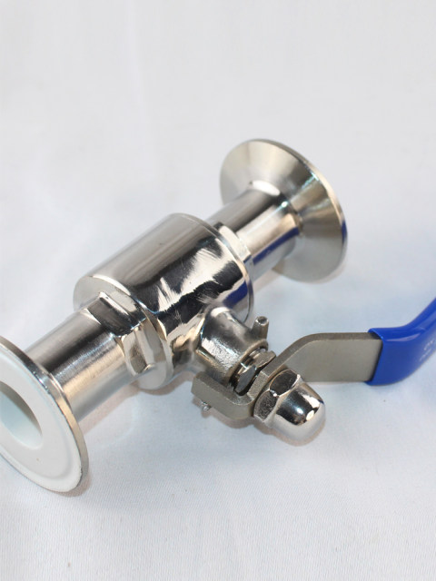 Sanitary-grade quick-install ball valve Food stainless steel clamp type direct connection valve tetrafluoro quick-opening