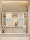 Feng Shui Mirror Single Bathroom Push and Pull Mirror Cabinet Smart Toilet Wall-Hanging Hidden Bathroom Mirror Storage Integrated Cabinet