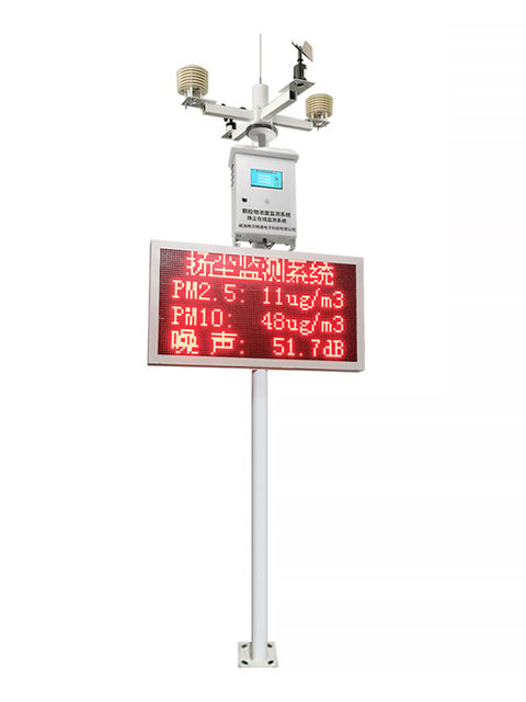 Construction site dust detection system environmental noise noise haze PM2.5 online dust monitor