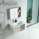 Space aluminum cabinet skin-sensing integrated basin intelligent bathroom storage cabinet ceramic integrated basin intelligent mirror cabinet combination bathroom cabinet