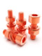 T2 copper red copper hexagon screw bolt conductive electric power transmission hexagon screws include flat elastic mother set