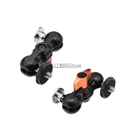 라이브 사진 액세서리 휴대폰 스탠드 모니터 스탠드 LED 라이트 암 핫슈 더블 볼 라운드 섀시 WANDOUJIA