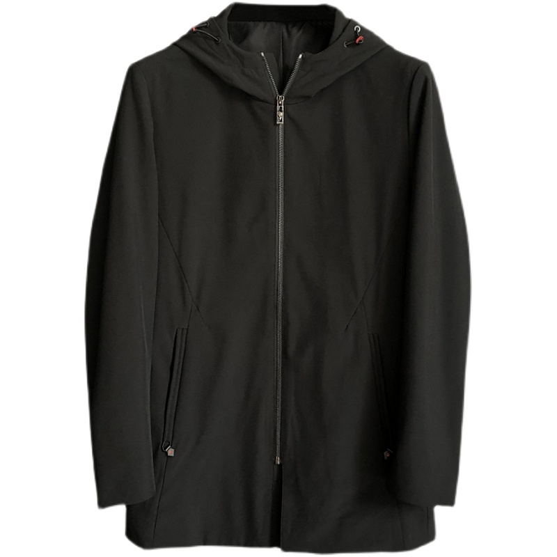 PICK UP THE GOOD STUFF IN THE SPRING OF 2021 THE FOREIGN TRADE FACTORY CUT THE LABEL FASHIONABLE CASUAL HOODED MID-LENGTH THICK WINDBREAKER JACKET