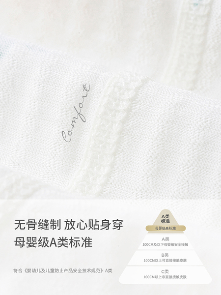 童泰婴儿连体衣夏季纯棉新生儿衣服初生宝宝蝴蝶哈衣和尚服2件装 — 5
