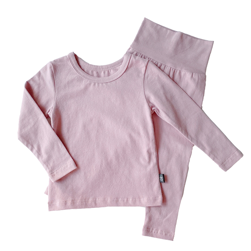 CHILDRENS PAJAMAS COTTON AUTUMN AND WINTER HIGH WAIST BELLY PROTECTION SPRING AND AUTUMN HOME WEAR BOYS GIRLS BABY AUTUMN CLOTHES AND AUTUMN PANTS SET