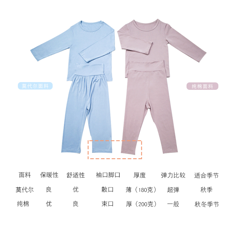 CHILDRENS PAJAMAS MODAL COTTON SILK SUMMER LOOSE THIN MENS LONG SLEEVE AIR-CONDITIONED CLOTHES BOYS GIRLS BABY SUITS WOMEN