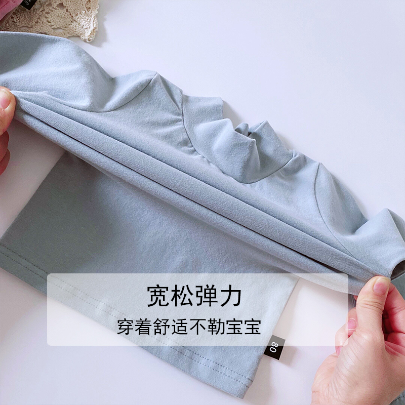 CHILDRENS UNDERWEAR SET COTTON AUTUMN AND WINTER WARM SEMI-TURTLENECK COTTON SWEATER BOYS GIRLS BABY AUTUMN CLOTHES AND AUTUMN PANTS