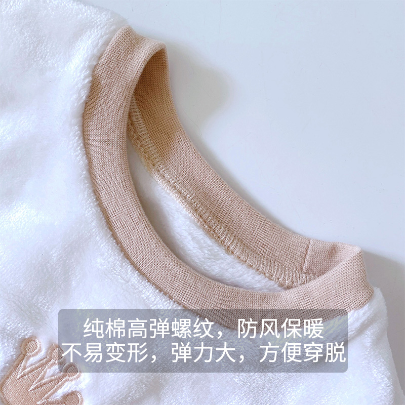 CHILDRENS PAJAMAS FLANNEL CORAL VELVET AUTUMN AND WINTER CARTOON KOREAN VERSION SPRING AND AUTUMN STYLE LOUNGEWEAR BABY BOYS GIRLS PAJAMAS