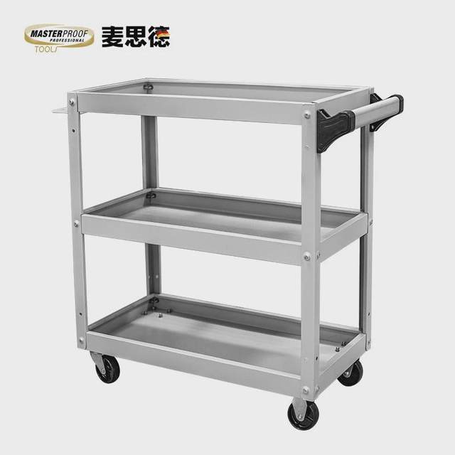 Maised Repair Tool Car Mobile Three-layer Parts Car Auto Repair Multi-function Trolley Tool Cabinet Storage