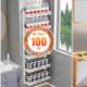 Bathroom storage rack, four-layer bathroom rack, punch-free storage rack, toiletries, wall-mounted storage rack