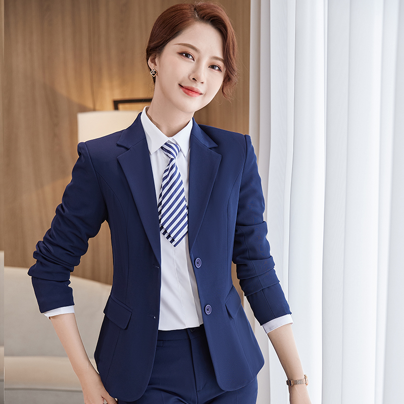 RED SUIT HOSTESS FORMAL WEAR COLLEGE STUDENT INTERVIEW WORK CLOTHES PROFESSIONAL TEMPERAMENT OVERALLS SUIT JACKET