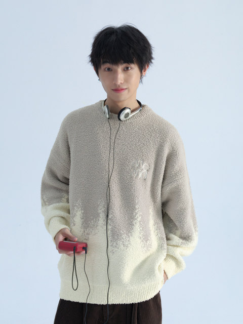 Mentmate 24AW autumn and winter iceberg design soft pullover home sweater for men and women couples personalized knitted