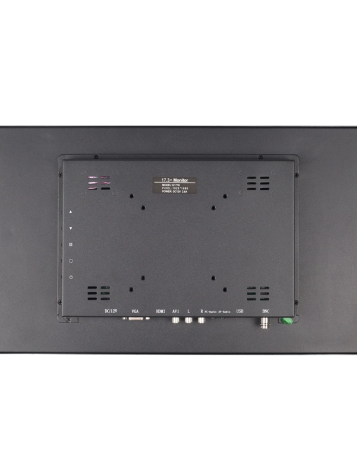 ZHIXIANDA IRON SHELL 17.3-INCH WIDE-SCREEN OPEN EMBEDDED INDUSTRIAL MONITORING TOUCH DISPLAY 1920*1080