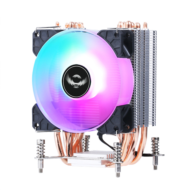 DESKTOP 4 COPPER TUBE X99 DUAL LGA2011 CPU COOLER X79 MOTHERBOARD CPU FAN 4PIN WIND COOL TONE