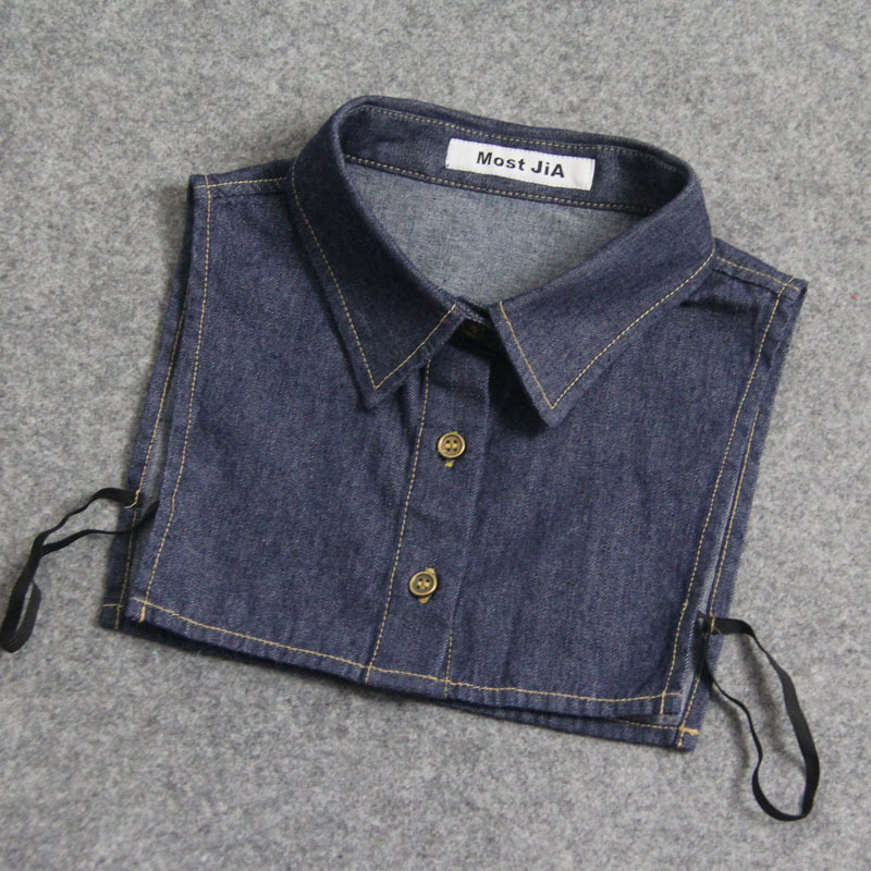 2022 SPRING NEW SHIRT FAKE COLLAR KOREAN BRUSHED COTTON PLAID MENS AND WOMENS SHIRT COLLAR VERSATILE SWEATER FALSE COLLAR