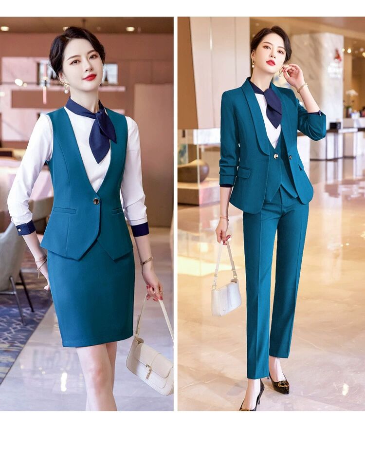 VEST WOMENS PROFESSIONAL WEAR 2022 SPRING AND AUTUMN NEW FORMAL OVERALLS VEST SUIT INNER HORSE CLIP WAIST WORK CLOTHES TIDE