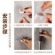 Adhesive snap-free fixing device without nails, waterproof and rust-proof water pipe buckle hose gas pipe drain pipe clamp