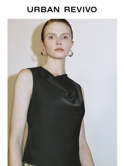 Cross-border 2025 style 2025 spring new women's clothing elegant temperament simple pleated design perspective mesh dress