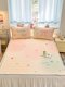 Maternal and infant grade high-value latex cool mat pillowcase summer air conditioning ice silk bed sheets washable single soft mat cool mat