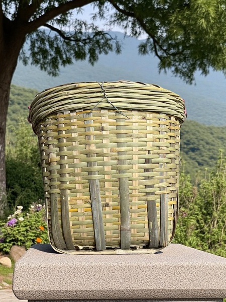 老竹箩筐竹编大竹箩手工篮竹制品竹萝筐谷箩超大竹收纳箩杂物箩框