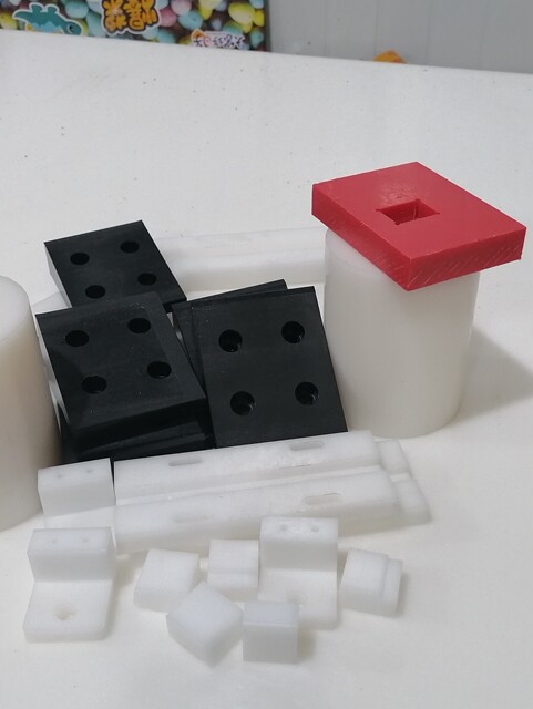 Saigang pom plate rod processing machinery parts customized wear-resistant nylon red, white, blue, black polyformaldehyde material zero cutting