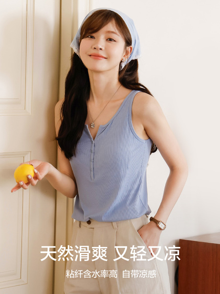 哺乳背心吊带免穿文胸夏季薄款可外穿产后孕妇带胸垫专用喂奶上衣 — 5