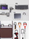 General hardware girl's tool desk holder storage e-sports handle anti-slip metal bracket hole plate hook accessories