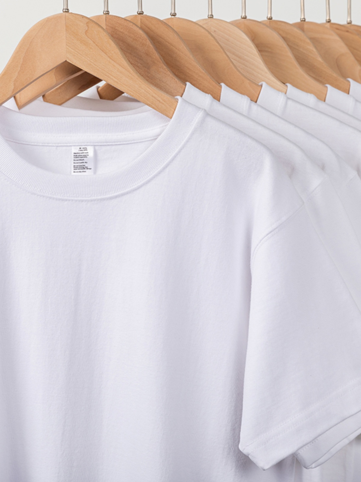FACTORY DIRECT 250G HEAVY PURE WHITE XINJIANG COTTON SHORT SLEEVE T-SHIRT SUMMER LOOSE AND VERSATILE TOP