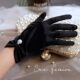 Jewelry store luxury shopping guide counter jewelry display gloves white etiquette socialite bride dress photo black