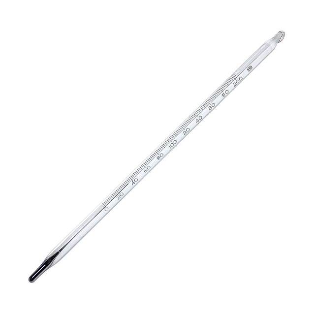 Glass Mercury Point Thermometer 0-300 Thermometer Memory Retention Laboratory Precision Industrial 18cm