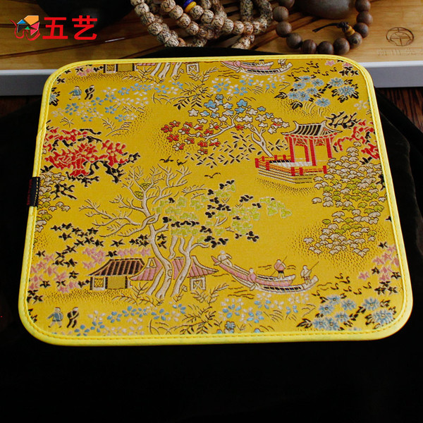 中国风特色手工艺复古云锦鼠标垫博物馆文创礼品创意新品小礼物