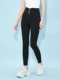 BNX2025 spring and summer new women's black high-waist slim-fitting slim feet pants pencil pants trousers simple and versatile