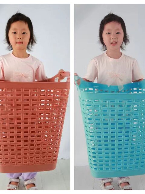 Extra-large dirty laundry basket household plastic basket square laundry basket toy storage basket storage basket storage basket dirty laundry basket