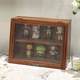 Retro blind box storage box desktop large capacity Ono DIY scene transparent figure small pain cabinet display shelf