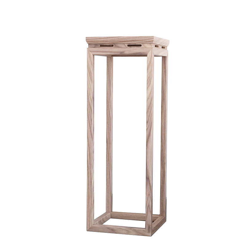 새로운 중국 스타일 단단한 나무 꽃 스탠드 오래된 느릅나무 발코니 골동품 분재 스탠드 화분 스탠드 간단한 바닥 스탠딩 꽃 테이블 선 거실