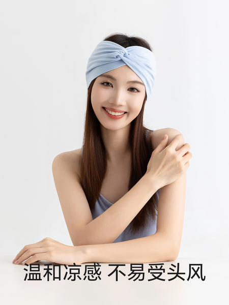 产妇月子发带头巾帽子薄款抑菌防风孕妇透气秋季产后护额头束发带 — 5